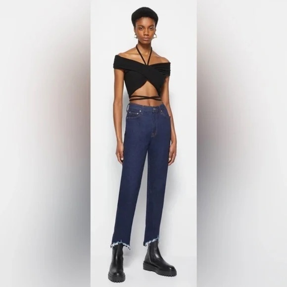 NWT Jonathan Simkhai River High Rise Straight Jeans sz 25 - Picture 1 of 10